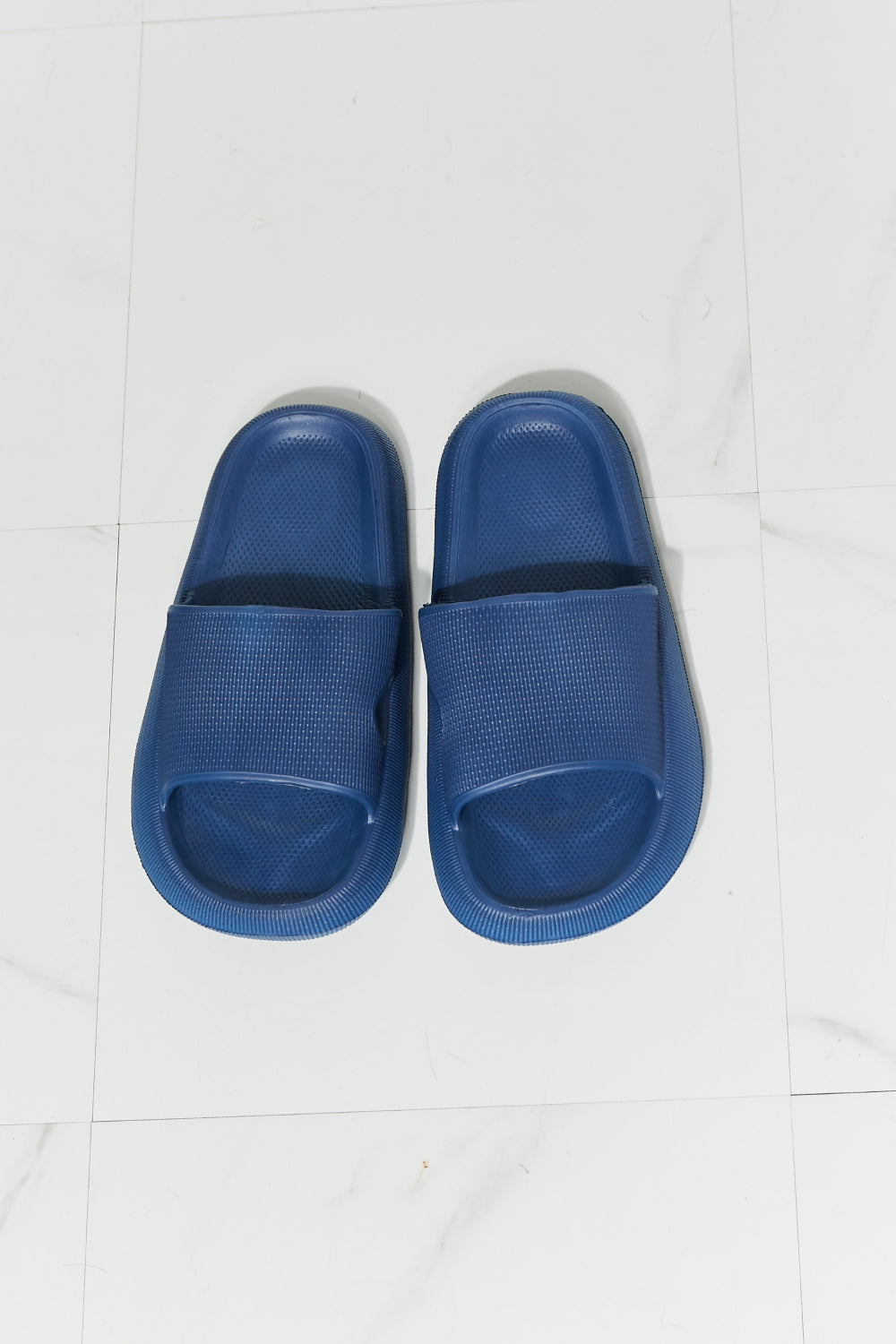 MMShoes Arms Around Me Open Toe Slide in Navy-Trendsi-[option4]-[option5]-[option6]-[option7]-[option8]-Shop-Boutique-Clothing-for-Women-Online