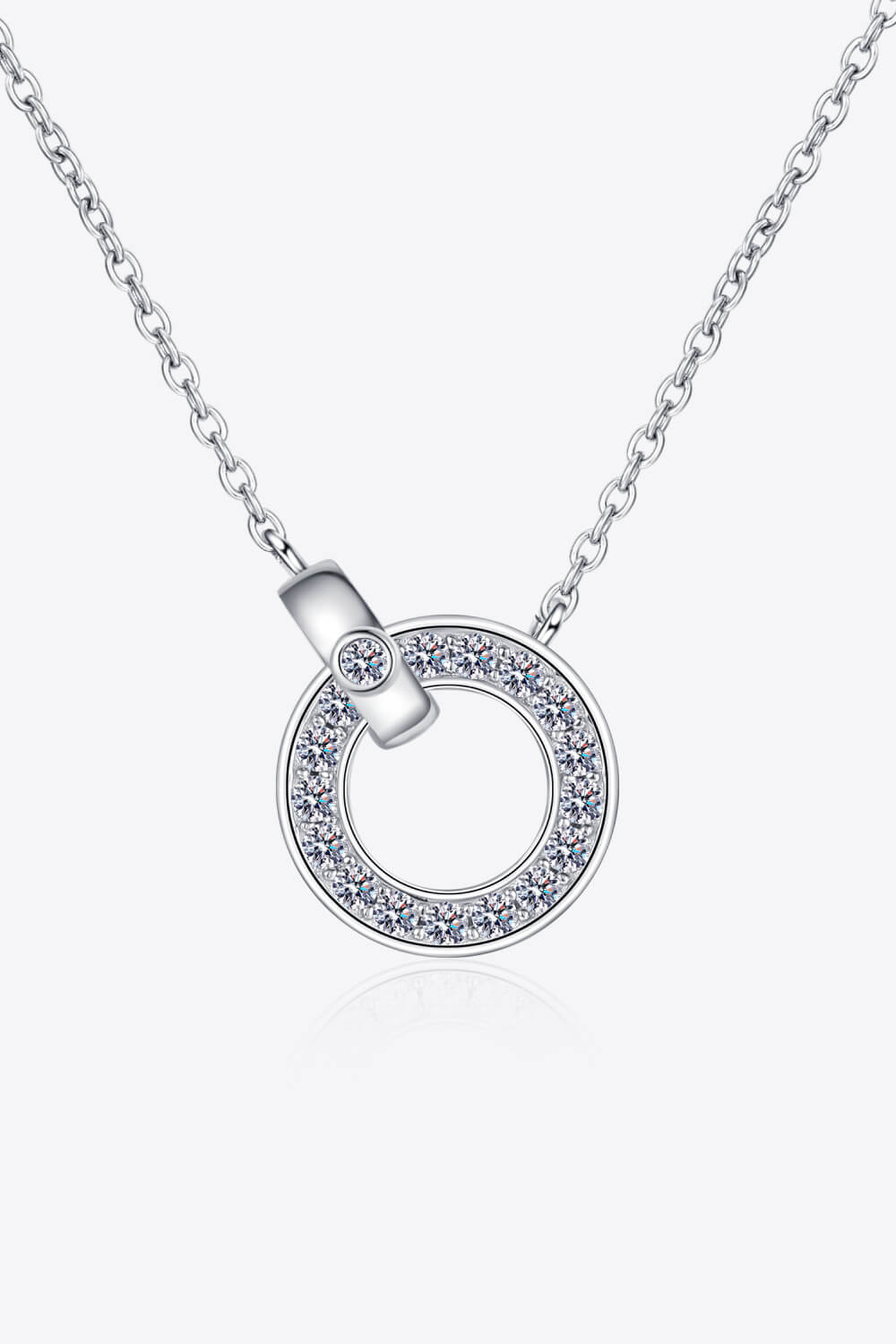 Moissanite Pendant Rhodium-Plated Necklace-Trendsi-Silver-One Size-[option4]-[option5]-[option6]-[option7]-[option8]-Shop-Boutique-Clothing-for-Women-Online