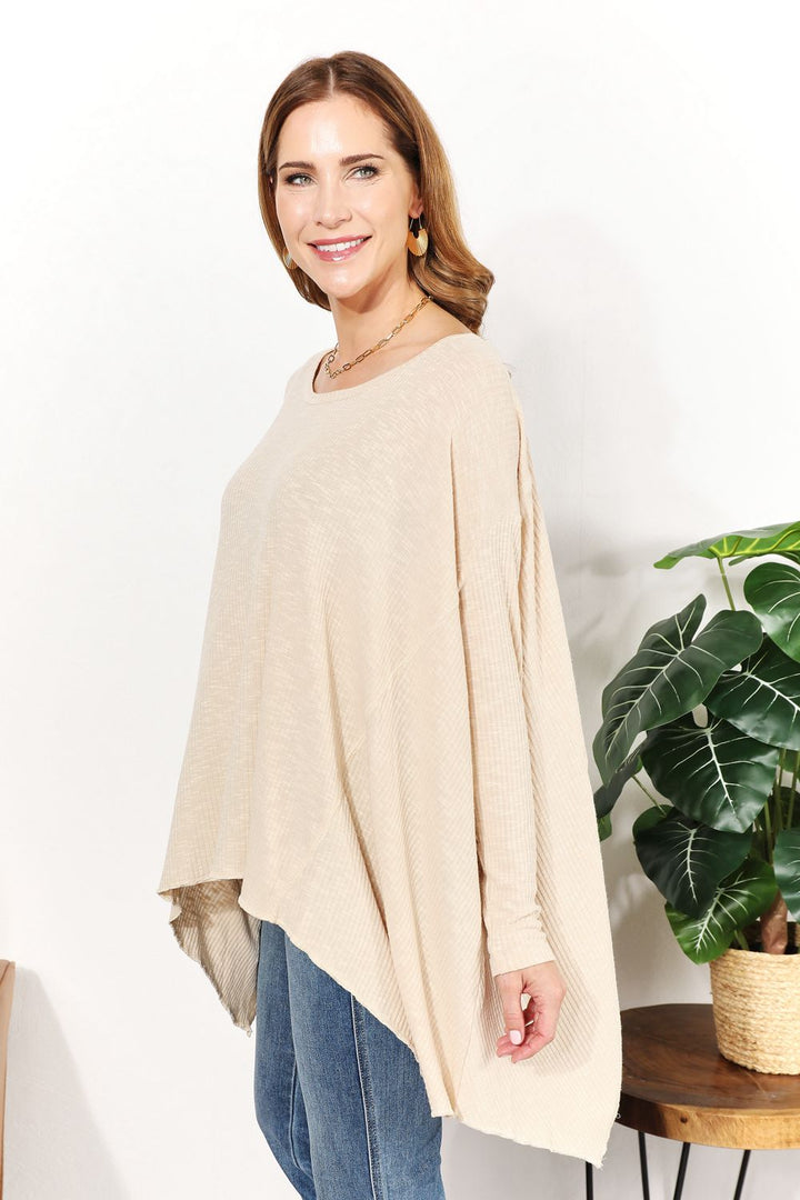 HEYSON Oversized Super Soft Ribbed Top-Trendsi-[option4]-[option5]-[option6]-[option7]-[option8]-Shop-Boutique-Clothing-for-Women-Online