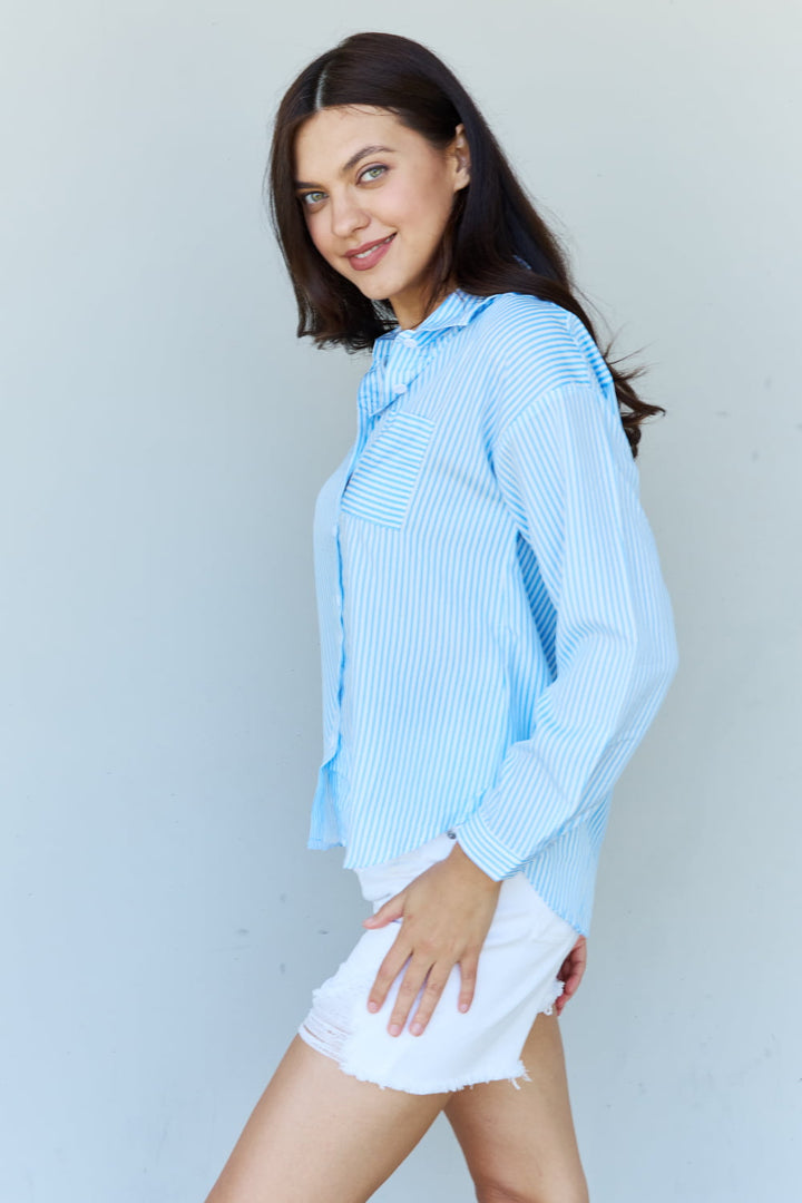 Doublju She Means Business Striped Button Down Shirt Top-Trendsi-[option4]-[option5]-[option6]-[option7]-[option8]-Shop-Boutique-Clothing-for-Women-Online