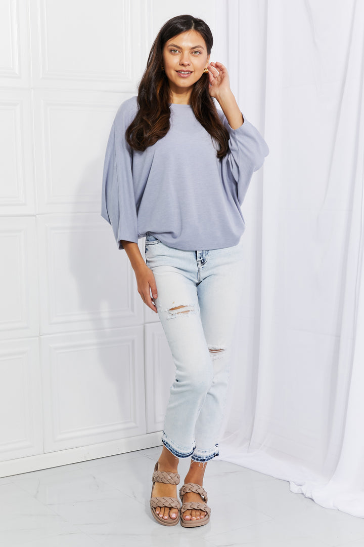 Andree by Unit Needless to Say Dolman Sleeve Top-Trendsi-[option4]-[option5]-[option6]-[option7]-[option8]-Shop-Boutique-Clothing-for-Women-Online