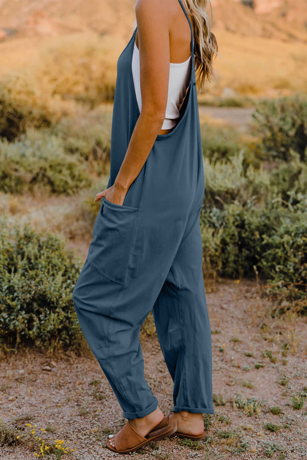 Double Take V-Neck Sleeveless Jumpsuit with Pockets-Trendsi-[option4]-[option5]-[option6]-[option7]-[option8]-Shop-Boutique-Clothing-for-Women-Online