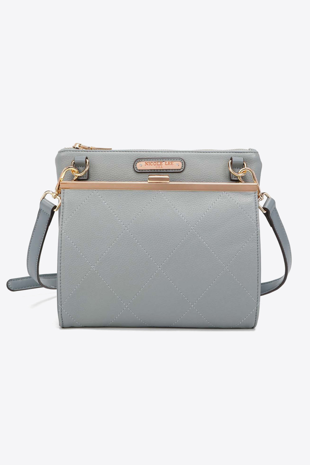 Nicole Lee USA All Day, Everyday Handbag-Trendsi-Gray Dawn-One Size-[option4]-[option5]-[option6]-[option7]-[option8]-Shop-Boutique-Clothing-for-Women-Online