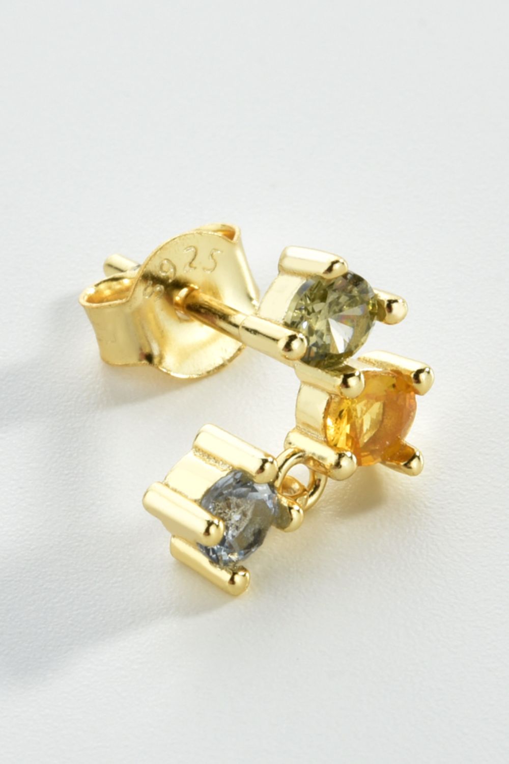Zircon 925 Sterling Silver Earrings-Trendsi-Gold-One Size-[option4]-[option5]-[option6]-[option7]-[option8]-Shop-Boutique-Clothing-for-Women-Online