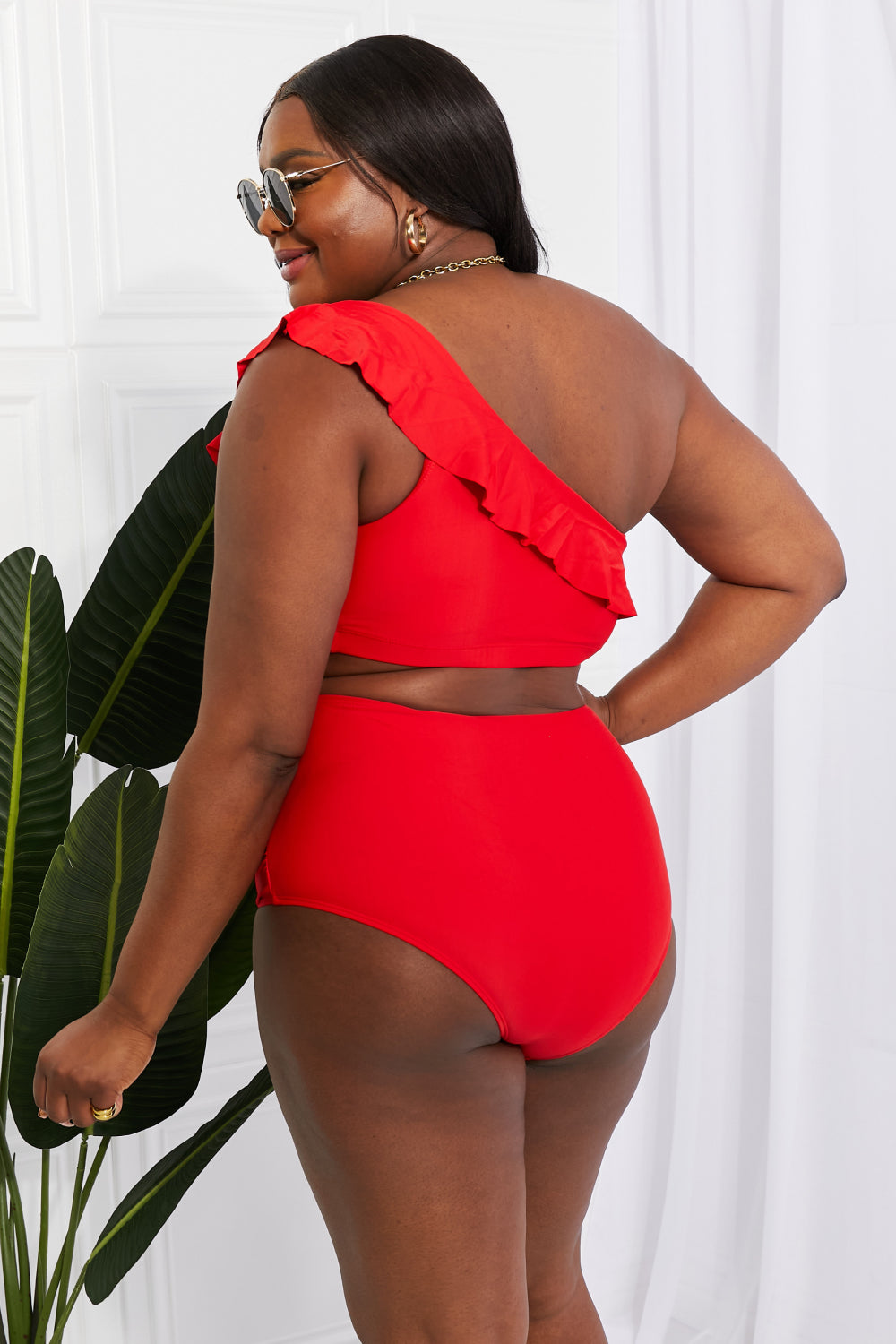 Marina West Swim Seaside Romance Ruffle One-Shoulder Bikini in Red-Trendsi-[option4]-[option5]-[option6]-[option7]-[option8]-Shop-Boutique-Clothing-for-Women-Online