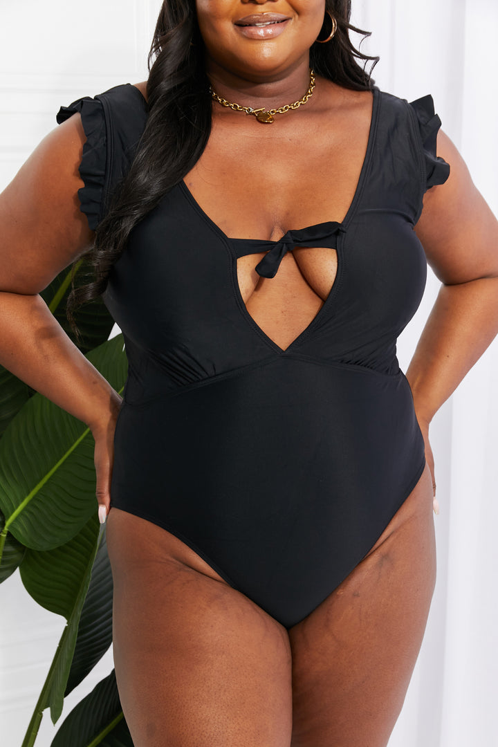 Marina West Swim Seashell Ruffle Sleeve One-Piece in Black-Trendsi-[option4]-[option5]-[option6]-[option7]-[option8]-Shop-Boutique-Clothing-for-Women-Online