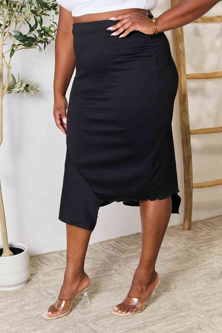 Culture Code High Waist Midi Skirt-Trendsi-[option4]-[option5]-[option6]-[option7]-[option8]-Shop-Boutique-Clothing-for-Women-Online