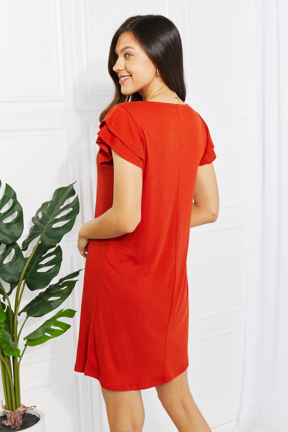 Zenana Living Life Layered Ruffle Sleeve Dress-Trendsi-[option4]-[option5]-[option6]-[option7]-[option8]-Shop-Boutique-Clothing-for-Women-Online