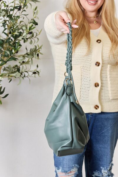 SHOMICO Braided Strap Shoulder Bag-Trendsi-[option4]-[option5]-[option6]-[option7]-[option8]-Shop-Boutique-Clothing-for-Women-Online