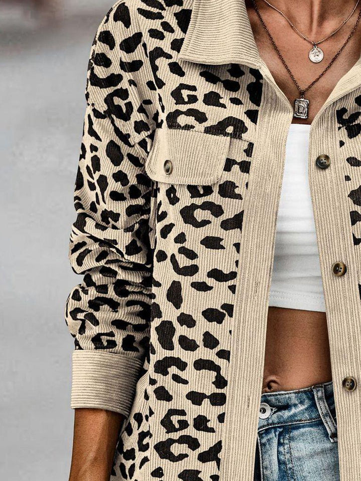 Leopard Buttoned Lightweight Shacket-Trendsi-[option4]-[option5]-[option6]-[option7]-[option8]-Shop-Boutique-Clothing-for-Women-Online