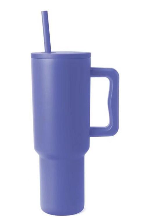 Monochromatic Stainless Steel Tumbler with Matching Straw-Trendsi-Cobalt Blue-One Size-[option4]-[option5]-[option6]-[option7]-[option8]-Shop-Boutique-Clothing-for-Women-Online
