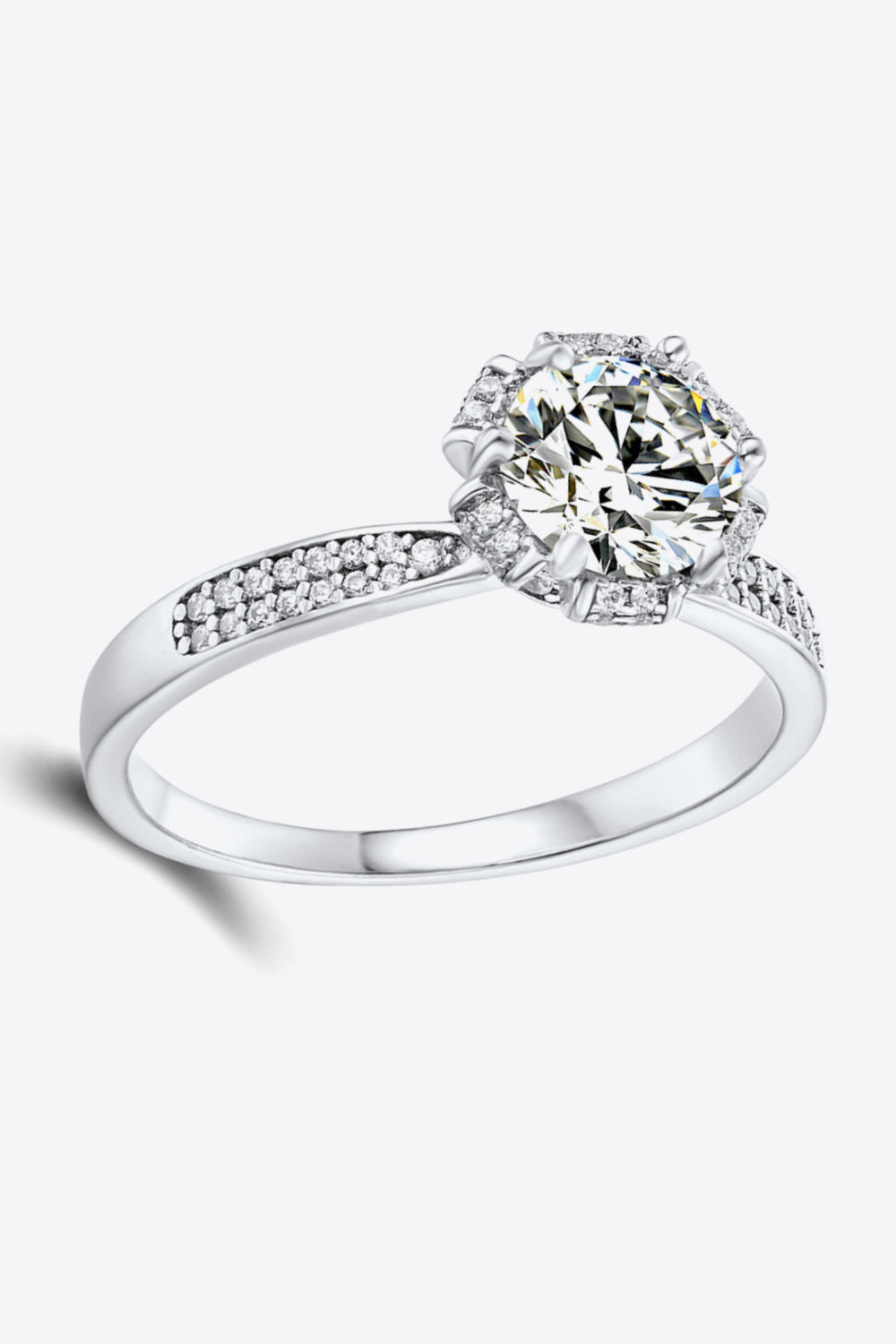 925 Sterling Silver 1 Carat Moissanite Ring-Trendsi-[option4]-[option5]-[option6]-[option7]-[option8]-Shop-Boutique-Clothing-for-Women-Online