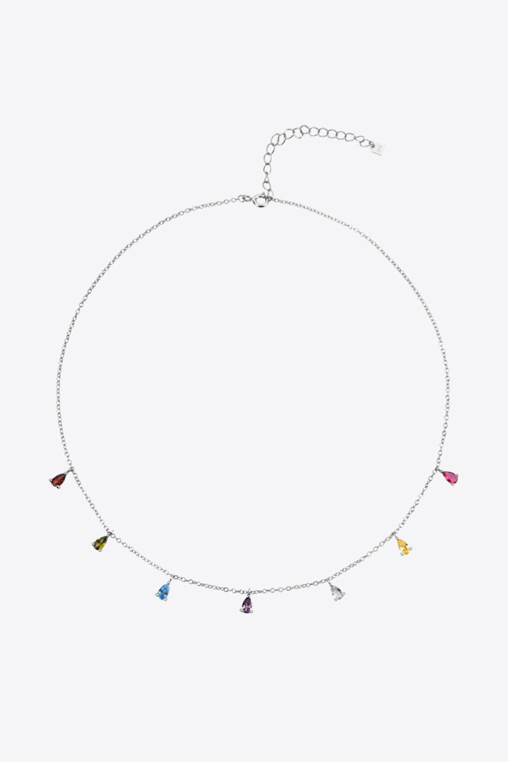 925 Sterling Silver Zircon Necklace-Trendsi-[option4]-[option5]-[option6]-[option7]-[option8]-Shop-Boutique-Clothing-for-Women-Online