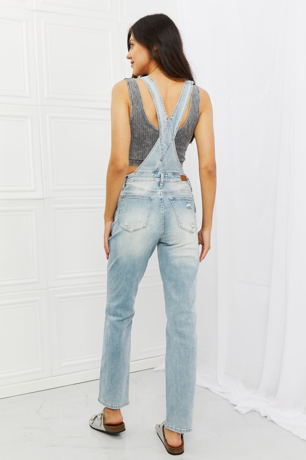 Judy Blue Melina Distressed Straight Leg Overalls-Trendsi-[option4]-[option5]-[option6]-[option7]-[option8]-Shop-Boutique-Clothing-for-Women-Online