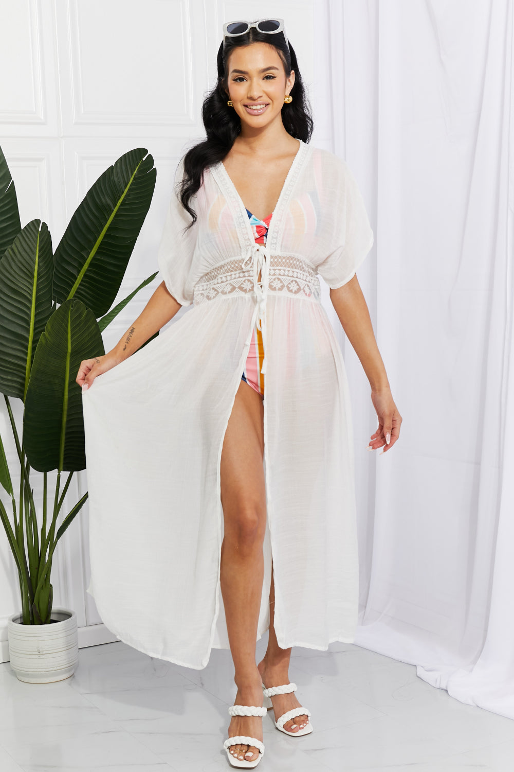 Marina West Swim Sun Goddess Tied Maxi Cover-Up-Trendsi-White-One Size-[option4]-[option5]-[option6]-[option7]-[option8]-Shop-Boutique-Clothing-for-Women-Online
