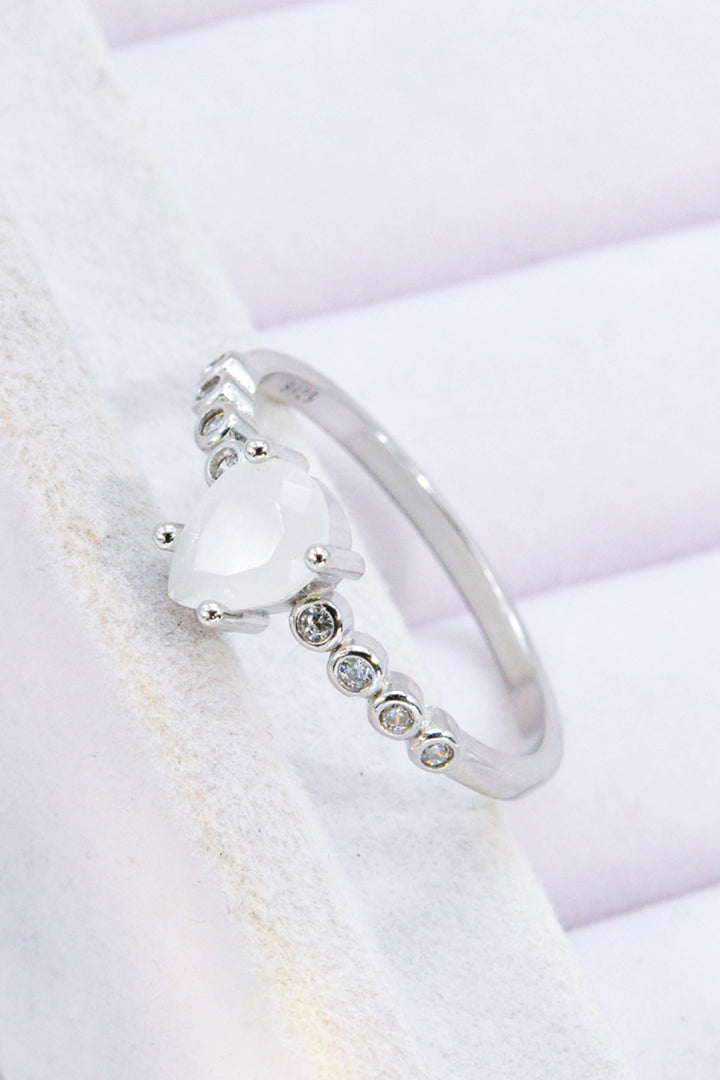 Teardrop Natural Moonstone Ring-Trendsi-[option4]-[option5]-[option6]-[option7]-[option8]-Shop-Boutique-Clothing-for-Women-Online