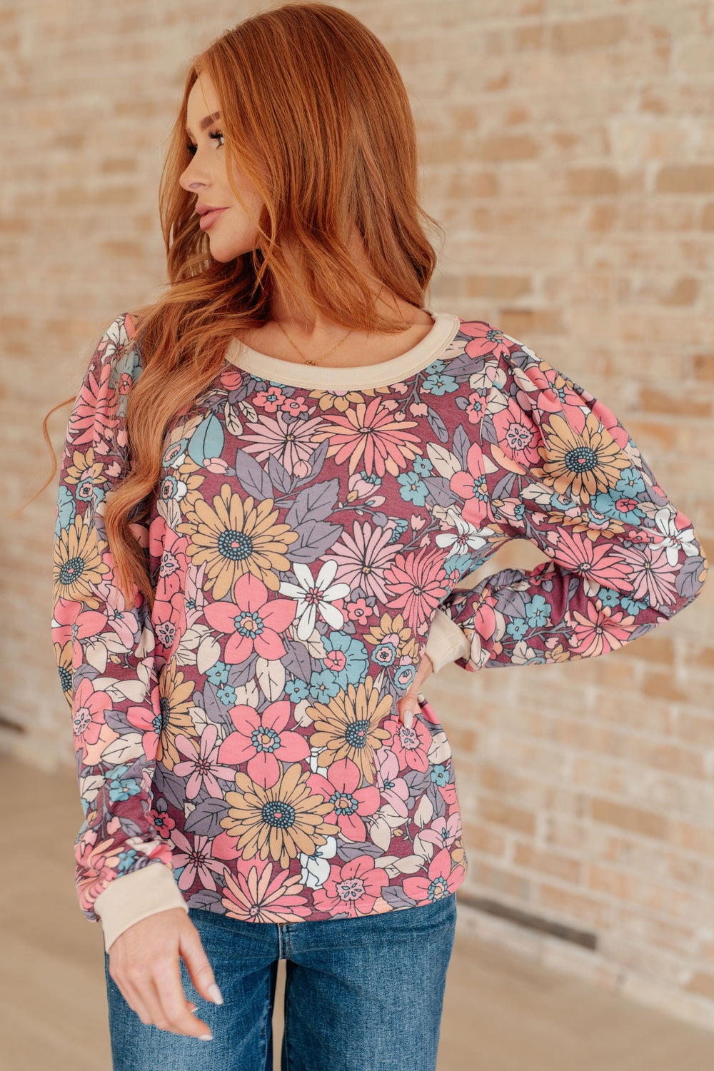 A Florists Dream Long Sleeve Pullover-Tops-Ave Shops-[option4]-[option5]-[option6]-[option7]-[option8]-Shop-Boutique-Clothing-for-Women-Online