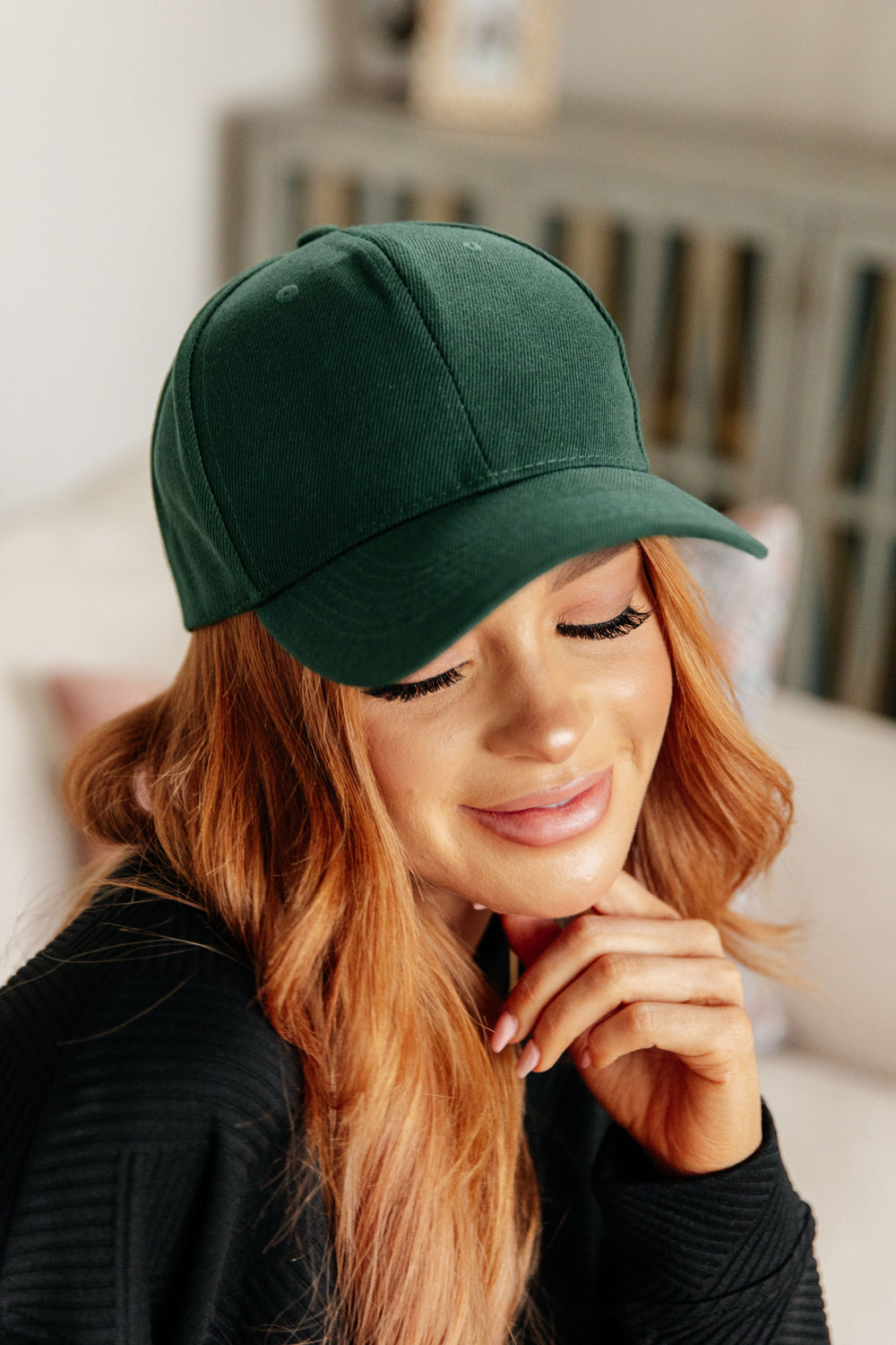 Basic Babe Ball Cap in Green-Accessories-Ave Shops-OS-[option4]-[option5]-[option6]-[option7]-[option8]-Shop-Boutique-Clothing-for-Women-Online