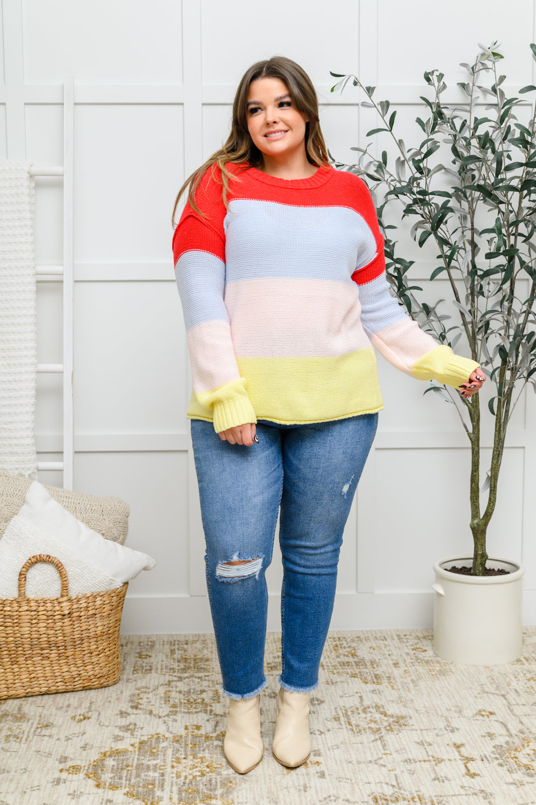 Bright Striped Knit Sweater-Womens-Ave Shops-[option4]-[option5]-[option6]-[option7]-[option8]-Shop-Boutique-Clothing-for-Women-Online