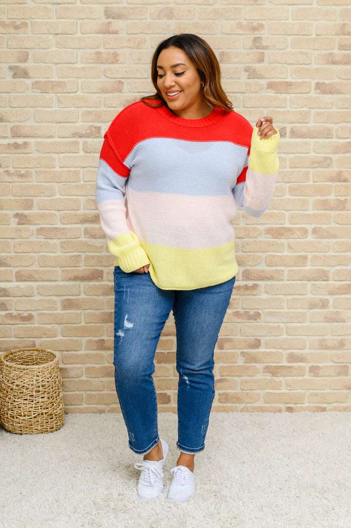 Bright Striped Knit Sweater-Womens-Ave Shops-[option4]-[option5]-[option6]-[option7]-[option8]-Shop-Boutique-Clothing-for-Women-Online