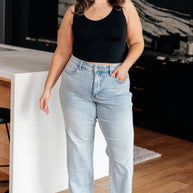 Judy Blue Brooke High Rise Control Top Vintage Wash Straight Jeans-Womens-Ave Shops-[option4]-[option5]-[option6]-[option7]-[option8]-Shop-Boutique-Clothing-for-Women-Online