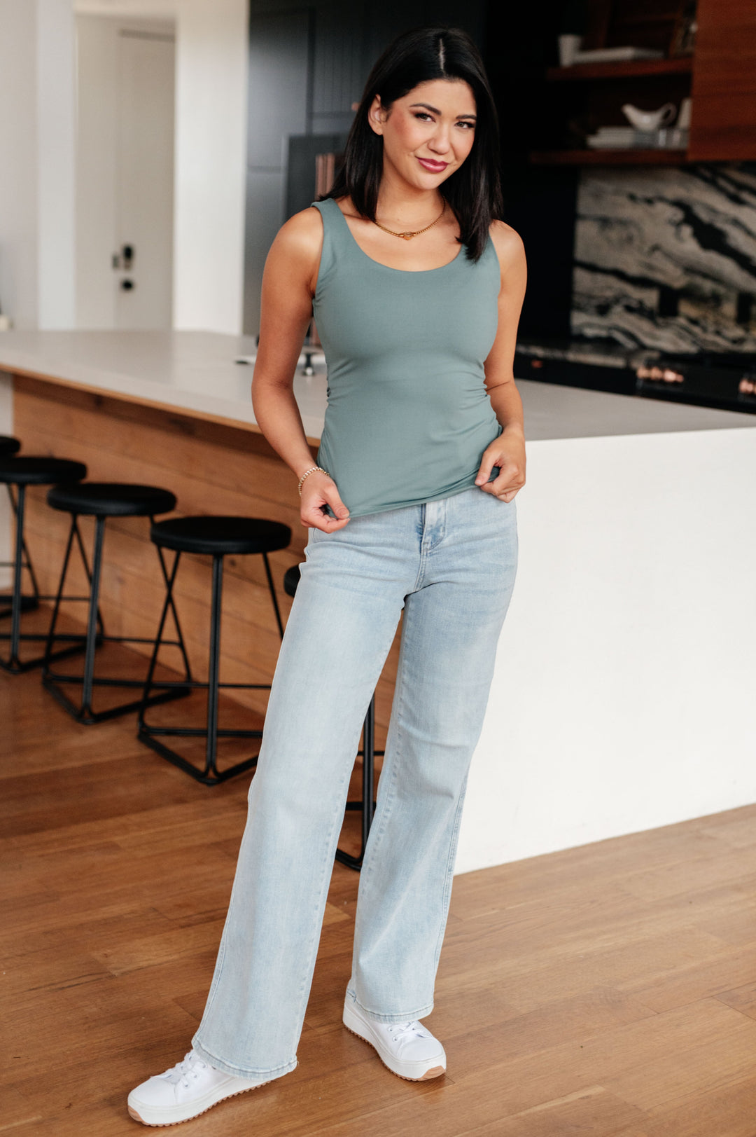 Casual But Cool Tank in Tidewater Teal-Athleisure-Ave Shops-[option4]-[option5]-[option6]-[option7]-[option8]-Shop-Boutique-Clothing-for-Women-Online