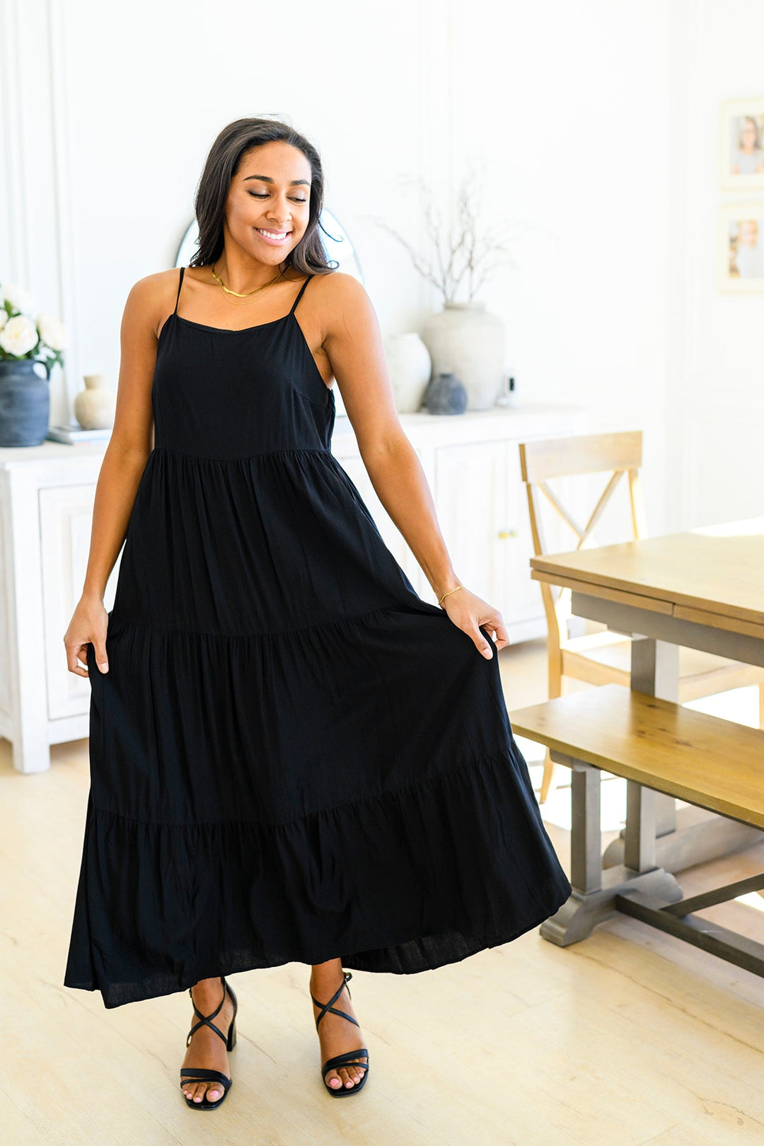 Classically Cool Tiered Maxi Dress-Womens-Ave Shops-[option4]-[option5]-[option6]-[option7]-[option8]-Shop-Boutique-Clothing-for-Women-Online