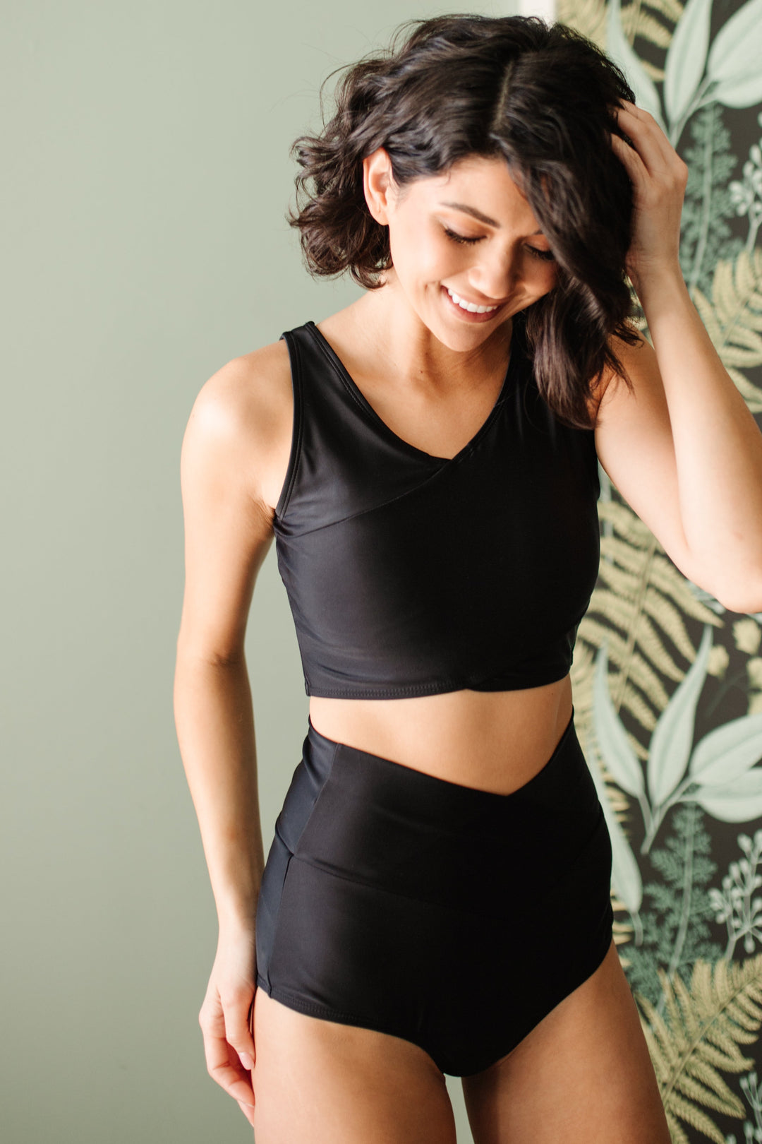Come Sail Away Swim Top In Black-Womens-Ave Shops-[option4]-[option5]-[option6]-[option7]-[option8]-Shop-Boutique-Clothing-for-Women-Online