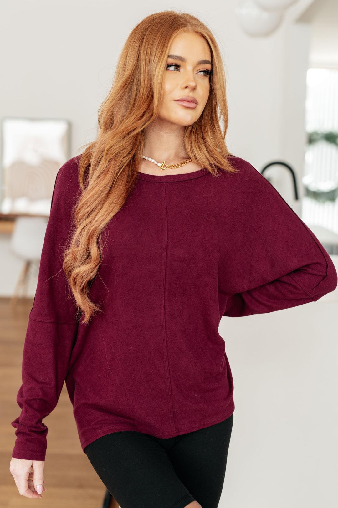 Drive Downtown Dolman Sleeve Top in Wine-Womens-Ave Shops-[option4]-[option5]-[option6]-[option7]-[option8]-Shop-Boutique-Clothing-for-Women-Online