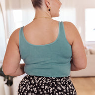 Fundamentals Ribbed Seamless Reversible Tank in Vintage Blue-Womens-Ave Shops-[option4]-[option5]-[option6]-[option7]-[option8]-Shop-Boutique-Clothing-for-Women-Online