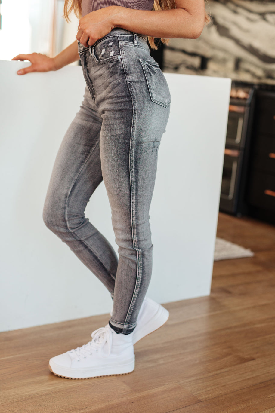 Judy Blue Hadley High Rise Tummy Control Release Hem Skinny-Womens-Ave Shops-[option4]-[option5]-[option6]-[option7]-[option8]-Shop-Boutique-Clothing-for-Women-Online