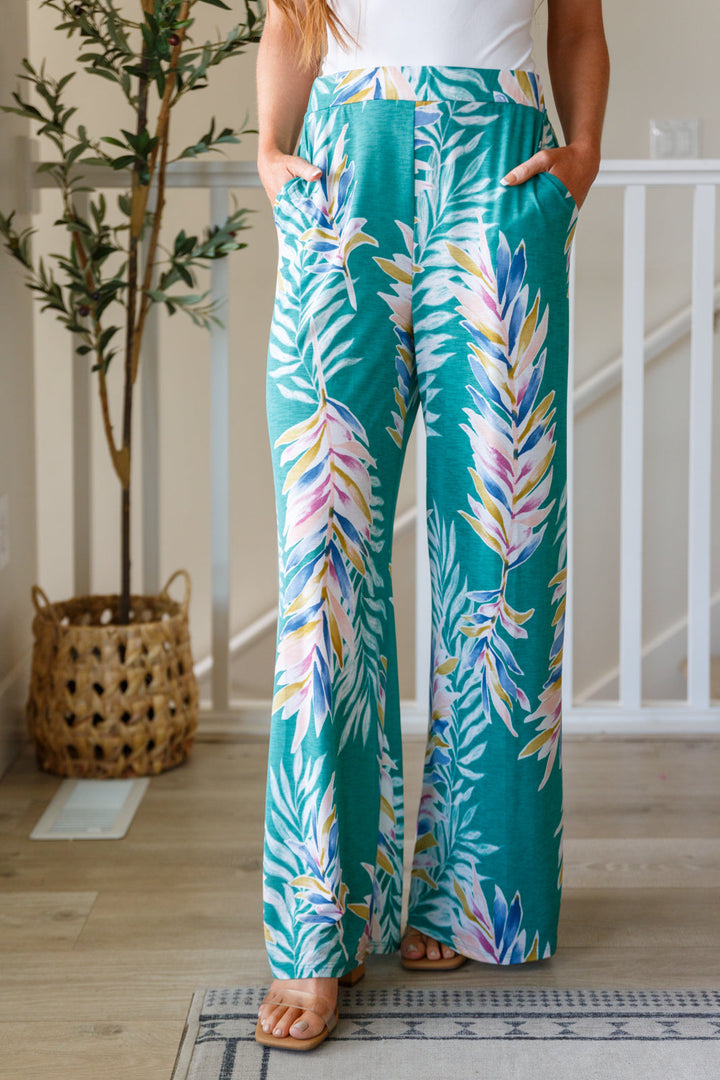 Hawaiiana Floral Print Pants-Bottoms-Ave Shops-[option4]-[option5]-[option6]-[option7]-[option8]-Shop-Boutique-Clothing-for-Women-Online
