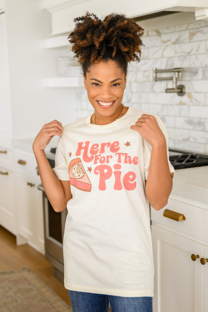 Here For The Pie Graphic T-Shirt In Cream-Womens-Ave Shops-[option4]-[option5]-[option6]-[option7]-[option8]-Shop-Boutique-Clothing-for-Women-Online