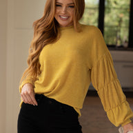 Honey Be Mine Balloon Sleeve Sweater-Tops-Ave Shops-[option4]-[option5]-[option6]-[option7]-[option8]-Shop-Boutique-Clothing-for-Women-Online