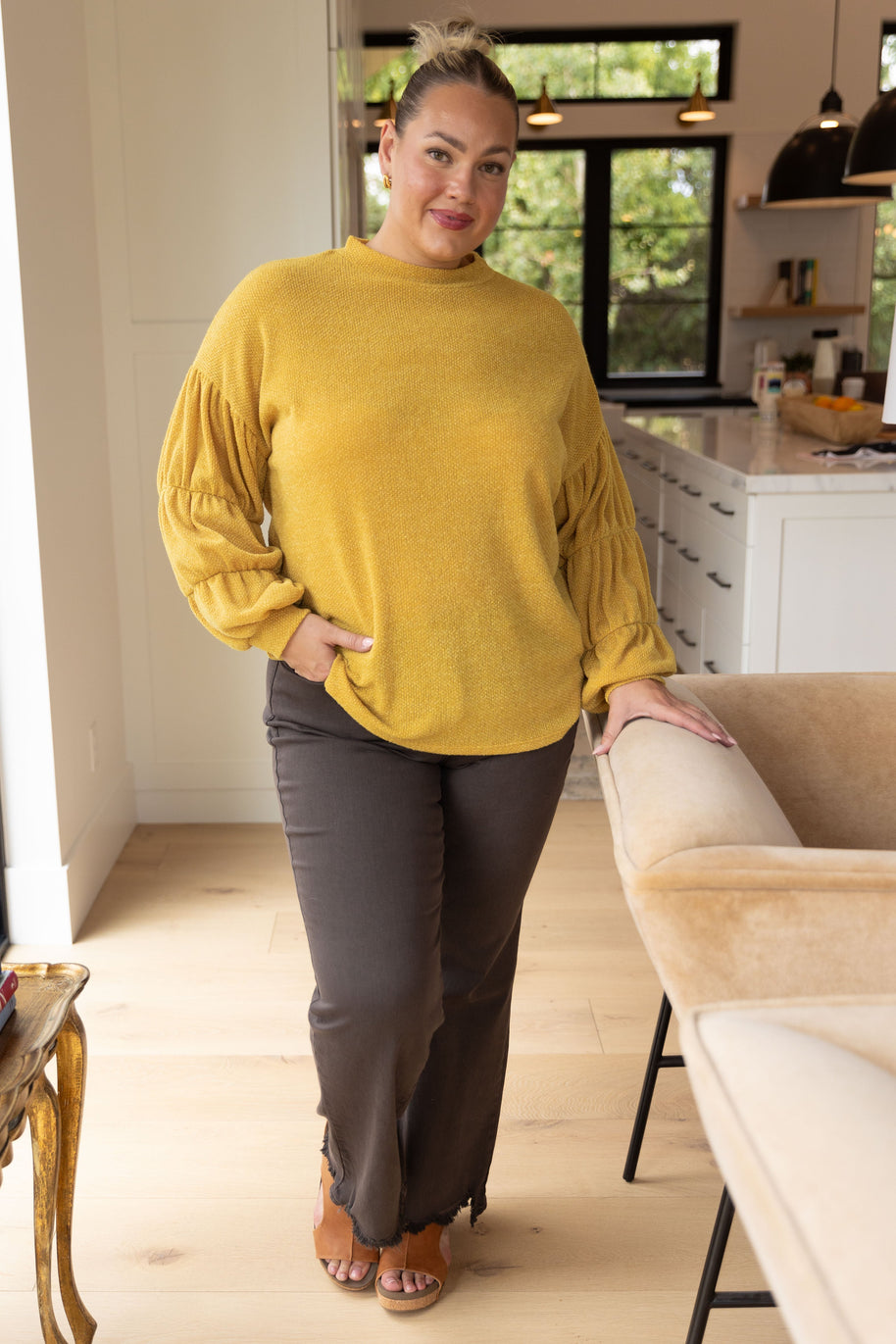 Honey Be Mine Balloon Sleeve Sweater-Tops-Ave Shops-[option4]-[option5]-[option6]-[option7]-[option8]-Shop-Boutique-Clothing-for-Women-Online