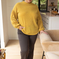 Honey Be Mine Balloon Sleeve Sweater-Tops-Ave Shops-[option4]-[option5]-[option6]-[option7]-[option8]-Shop-Boutique-Clothing-for-Women-Online