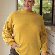 Honey Be Mine Balloon Sleeve Sweater-Tops-Ave Shops-[option4]-[option5]-[option6]-[option7]-[option8]-Shop-Boutique-Clothing-for-Women-Online