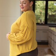 Honey Be Mine Balloon Sleeve Sweater-Tops-Ave Shops-[option4]-[option5]-[option6]-[option7]-[option8]-Shop-Boutique-Clothing-for-Women-Online