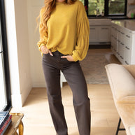 Honey Be Mine Balloon Sleeve Sweater-Tops-Ave Shops-[option4]-[option5]-[option6]-[option7]-[option8]-Shop-Boutique-Clothing-for-Women-Online