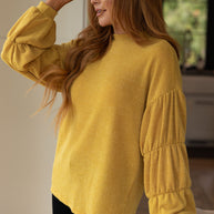 Honey Be Mine Balloon Sleeve Sweater-Tops-Ave Shops-[option4]-[option5]-[option6]-[option7]-[option8]-Shop-Boutique-Clothing-for-Women-Online