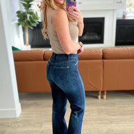 Judy Blue Arlo High Rise Button-Fly Straight Jeans-Womens-Ave Shops-[option4]-[option5]-[option6]-[option7]-[option8]-Shop-Boutique-Clothing-for-Women-Online