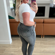 Judy Blue Hadley High Rise Tummy Control Release Hem Skinny-Womens-Ave Shops-[option4]-[option5]-[option6]-[option7]-[option8]-Shop-Boutique-Clothing-for-Women-Online