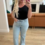 Judy Blue Brooke High Rise Control Top Vintage Wash Straight Jeans-Womens-Ave Shops-[option4]-[option5]-[option6]-[option7]-[option8]-Shop-Boutique-Clothing-for-Women-Online