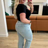 Judy Blue Brooke High Rise Control Top Vintage Wash Straight Jeans-Womens-Ave Shops-[option4]-[option5]-[option6]-[option7]-[option8]-Shop-Boutique-Clothing-for-Women-Online