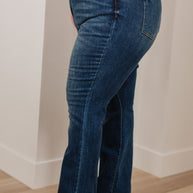 Judy Blue Josephine Mid Rise Raw Hem Bootcut Jeans-Denim-Ave Shops-[option4]-[option5]-[option6]-[option7]-[option8]-Shop-Boutique-Clothing-for-Women-Online