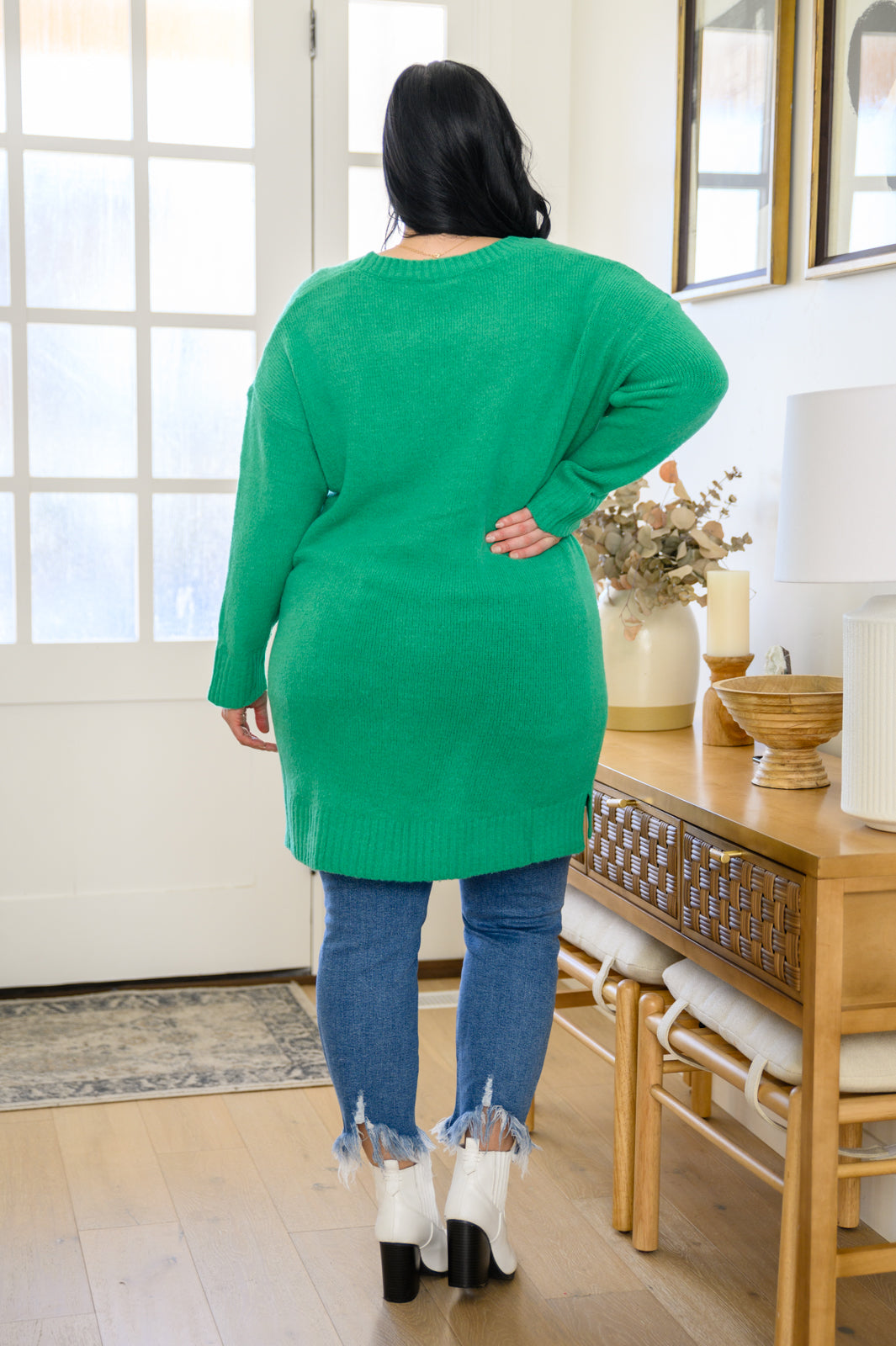 Joyful Season Sweater Tunic In Green-Womens-Ave Shops-[option4]-[option5]-[option6]-[option7]-[option8]-Shop-Boutique-Clothing-for-Women-Online