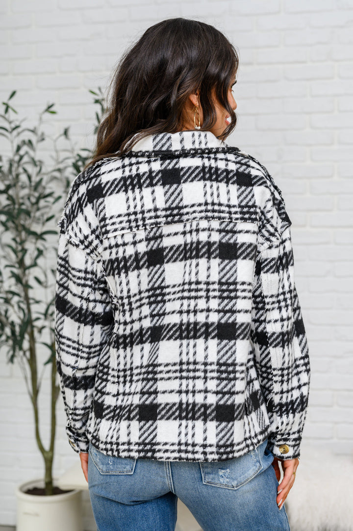 Kate Plaid Jacket in Black & White-Layers-Ave Shops-[option4]-[option5]-[option6]-[option7]-[option8]-Shop-Boutique-Clothing-for-Women-Online