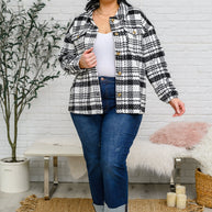 Kate Plaid Jacket in Black & White-Layers-Ave Shops-[option4]-[option5]-[option6]-[option7]-[option8]-Shop-Boutique-Clothing-for-Women-Online