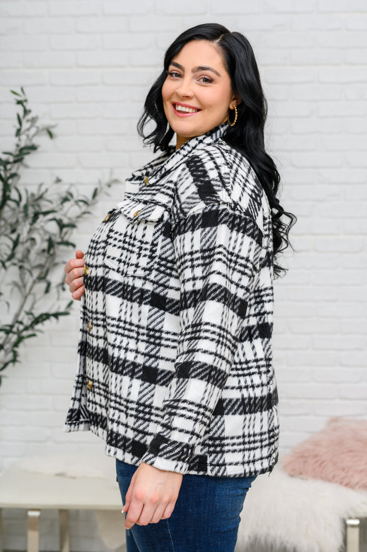 Kate Plaid Jacket in Black & White-Layers-Ave Shops-[option4]-[option5]-[option6]-[option7]-[option8]-Shop-Boutique-Clothing-for-Women-Online