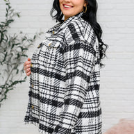 Kate Plaid Jacket in Black & White-Layers-Ave Shops-[option4]-[option5]-[option6]-[option7]-[option8]-Shop-Boutique-Clothing-for-Women-Online